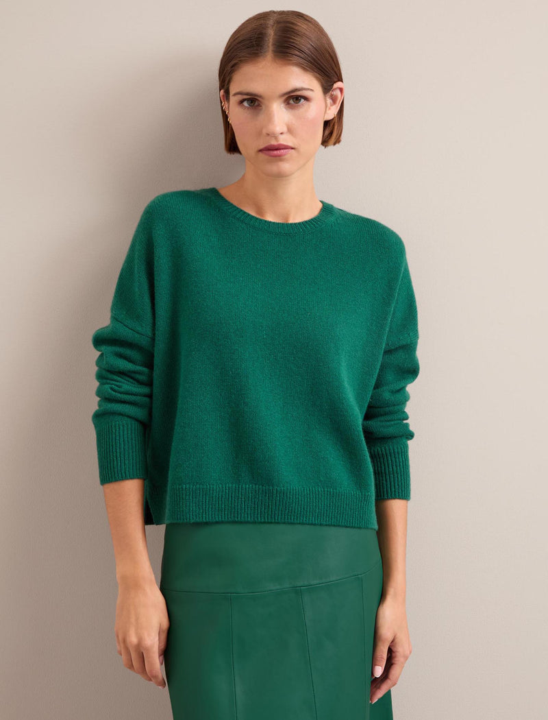 Lainey Cashmere Jumper - Mid Green