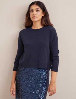 Lainey Cashmere Jumper - Navy