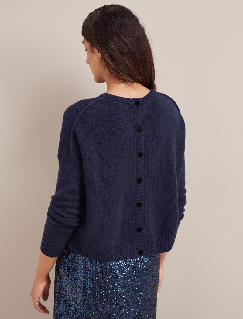 Lainey Cashmere Jumper - Navy