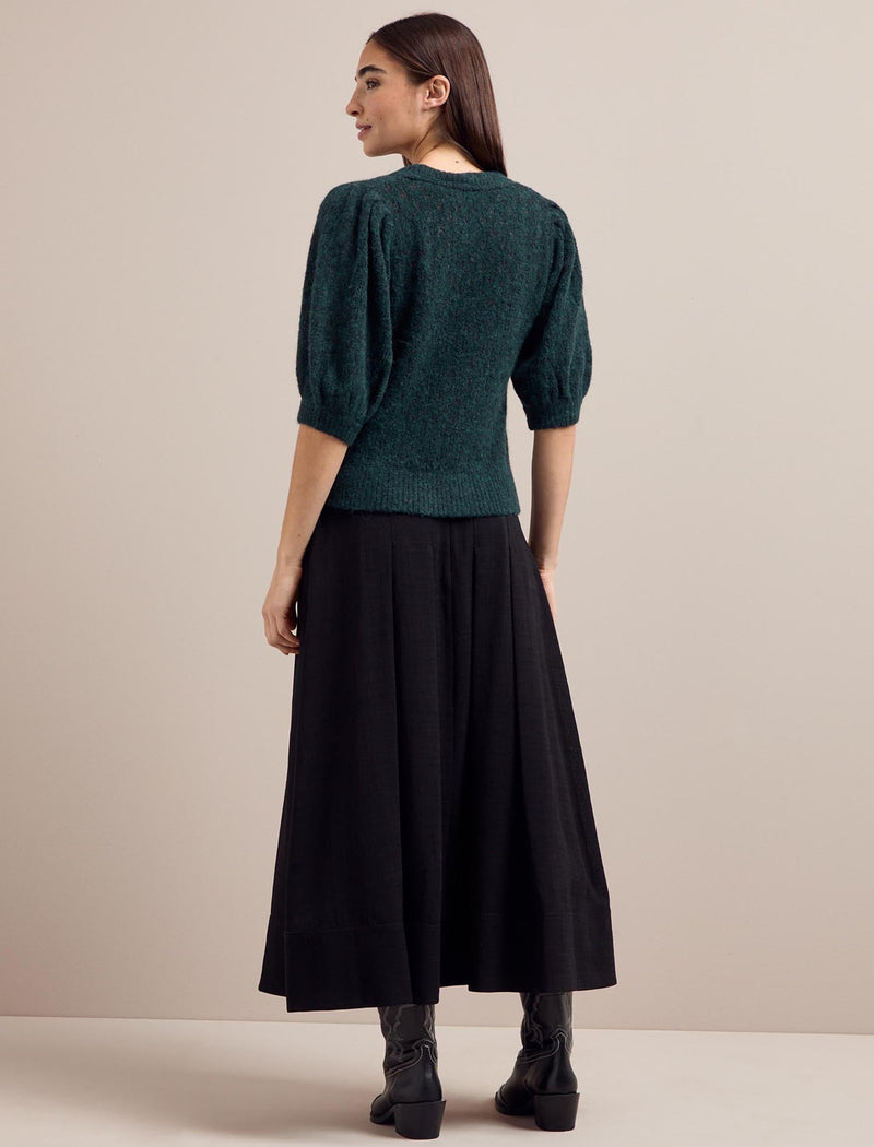 Jolie Alpaca Jumper - Dark Green