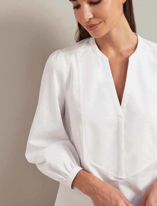 Sadie Organic Cotton Shirt - White