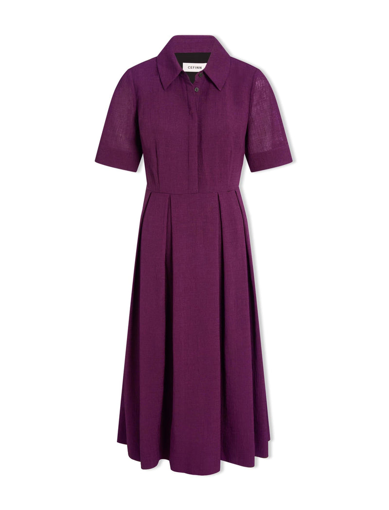 Anya Techni Voile Dress - Lavender