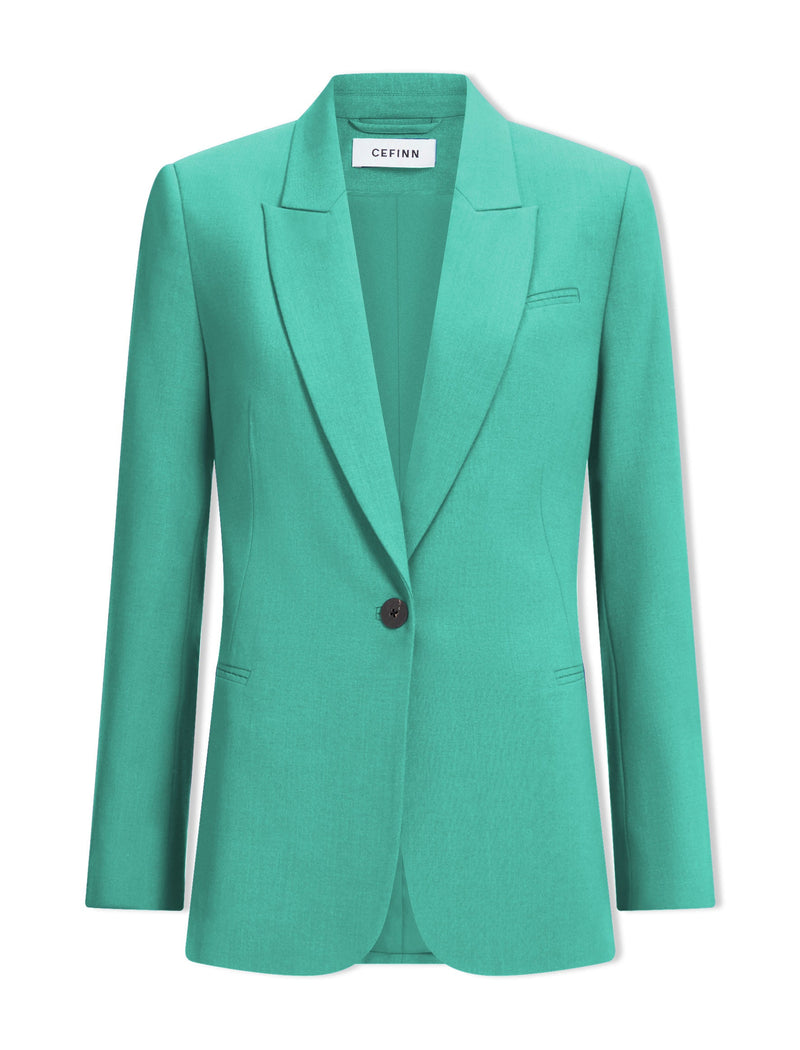 Jamie New Wool Blazer - Mint Green