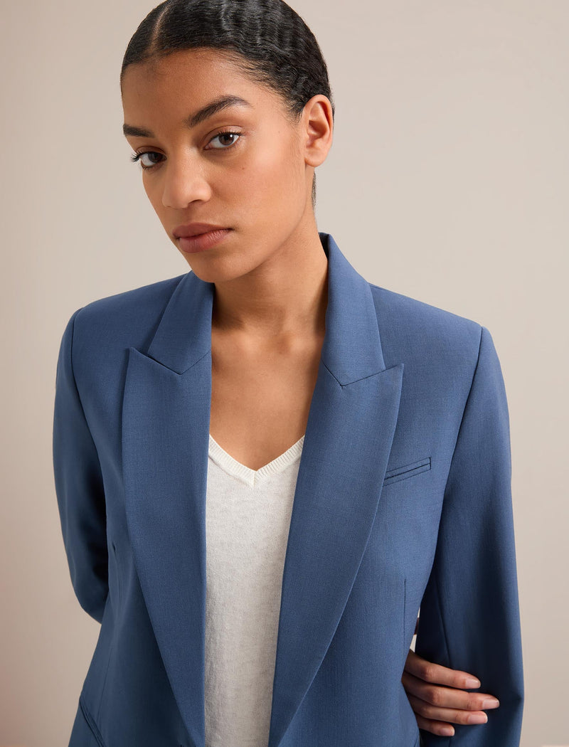 Jamie New Wool Blazer - Slate Blue