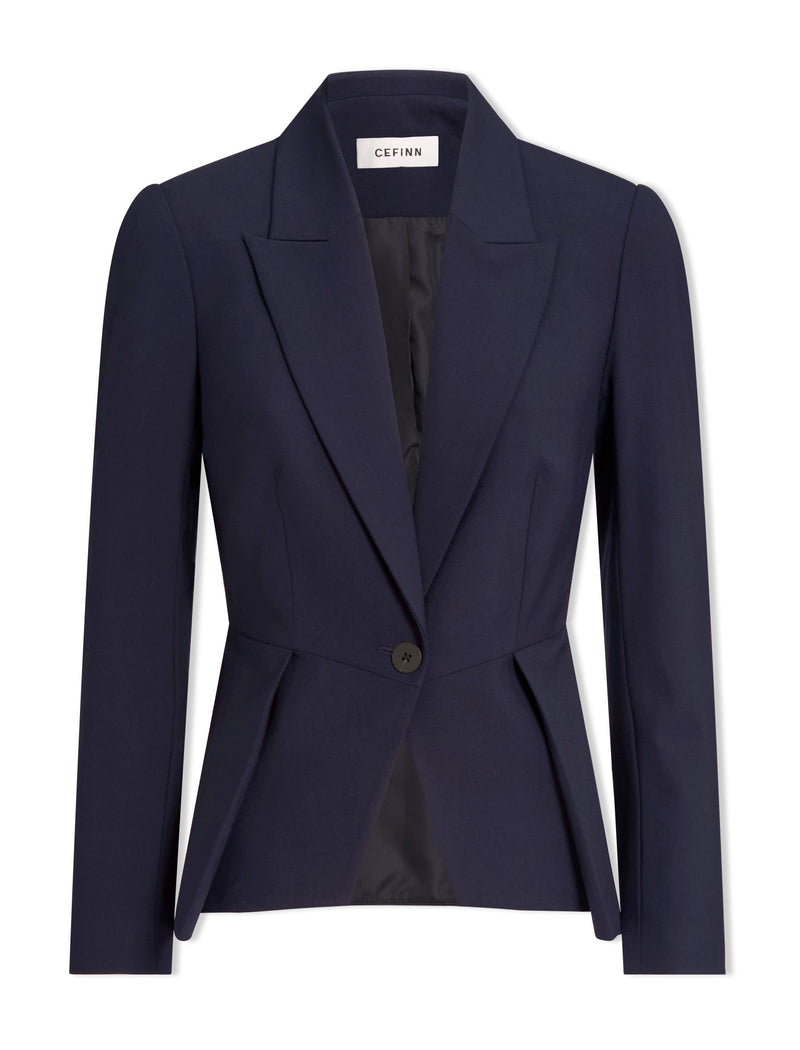 Audrey Wool Jacket - Navy