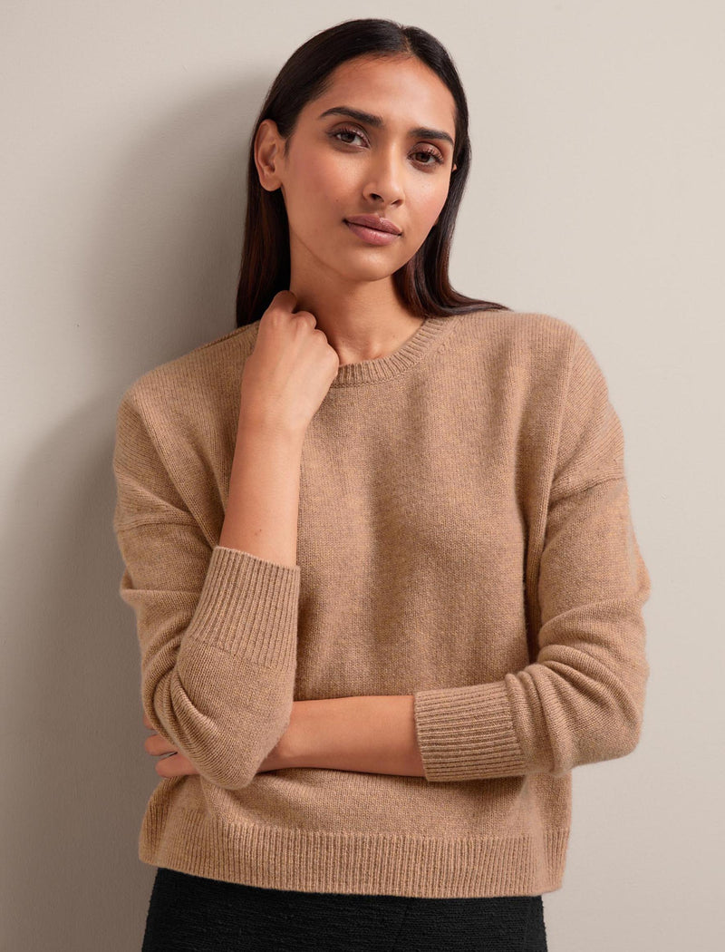 Lainey Cashmere Jumper - Camel