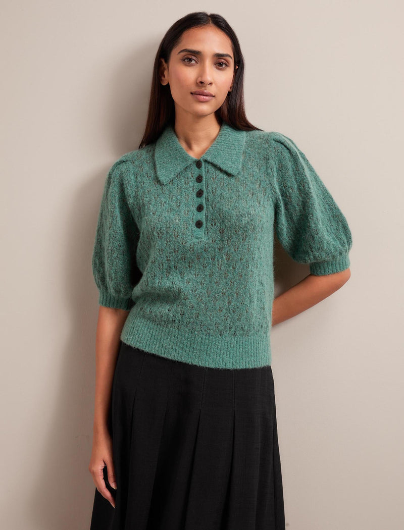 Jolie Alpaca Blend Jumper - Sage Green