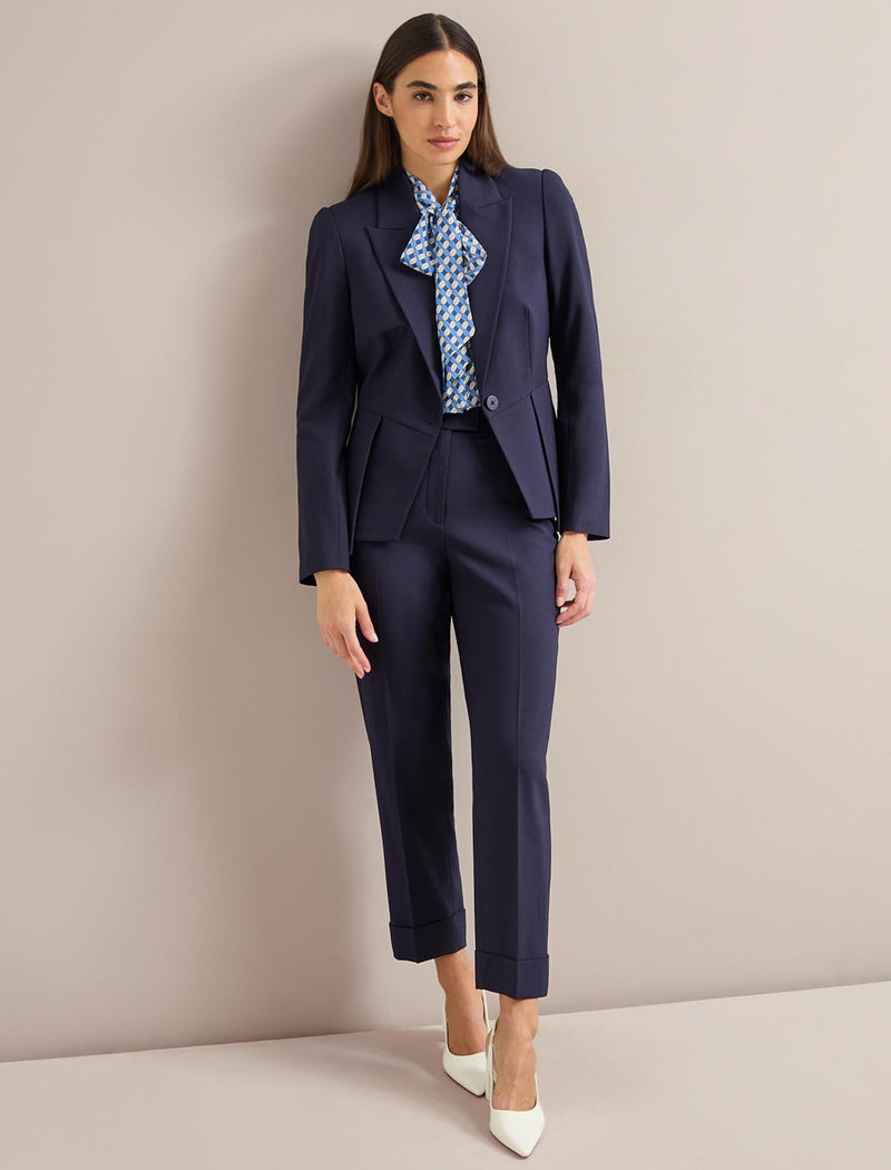 Matty Silk Shirt - Blue Cream Lips Print