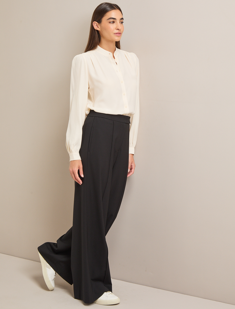 Teo Wool Trouser - Black