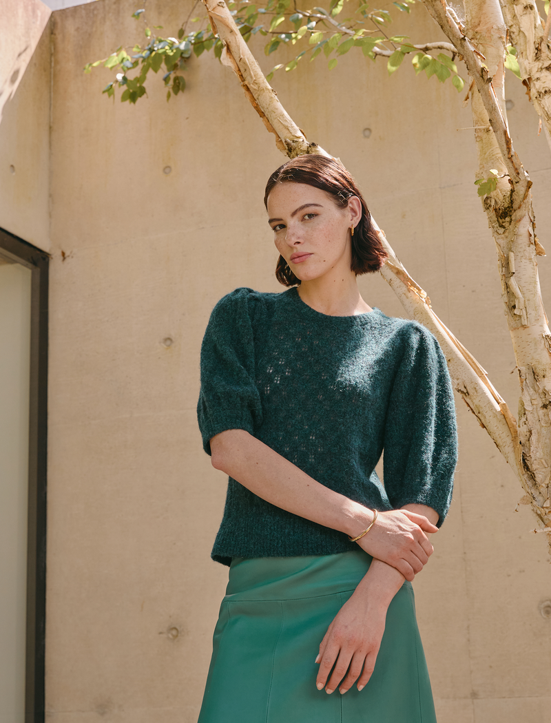 Jolie Alpaca Jumper - Dark Green