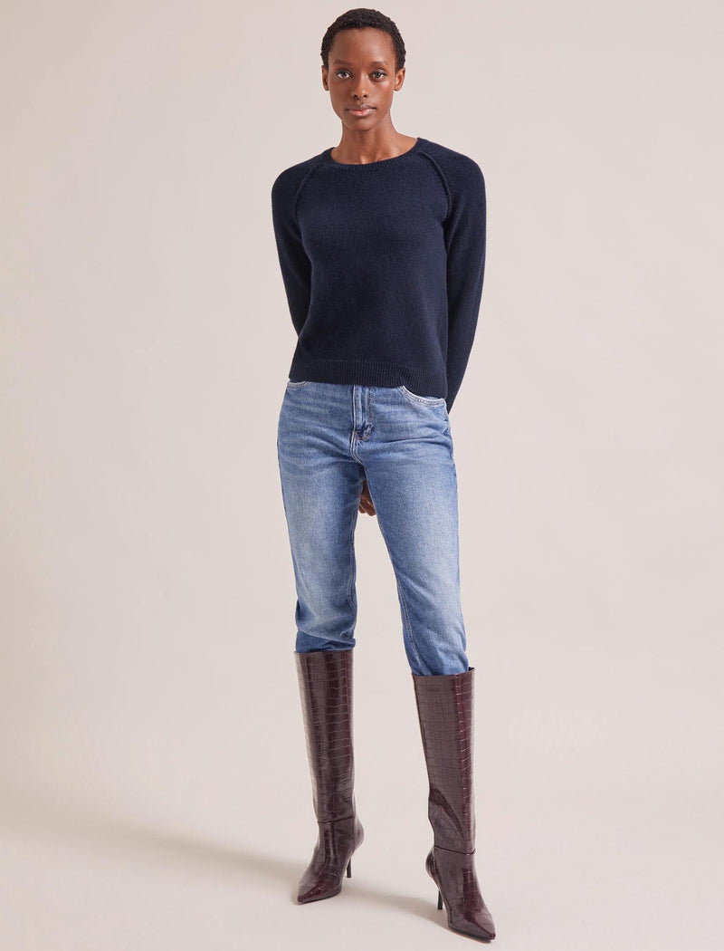 Drew Cashmere Jumper - Navy