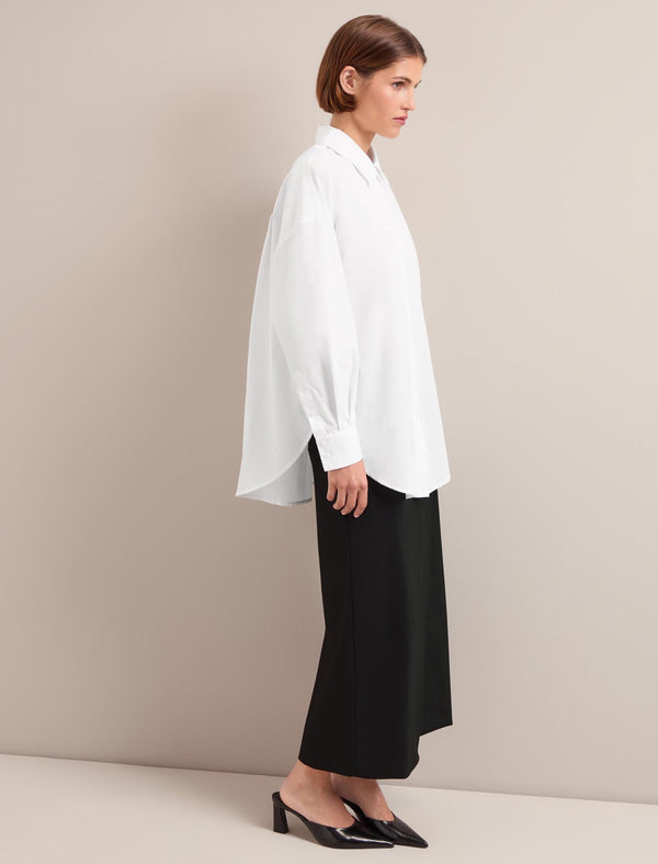 Sammy Organic Cotton Oversized Shirt - White