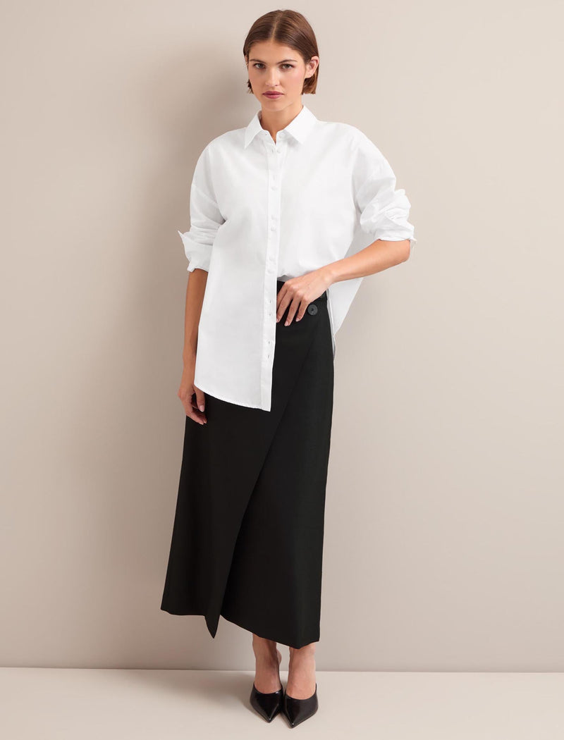 Sammy Organic Cotton Oversized Shirt - White