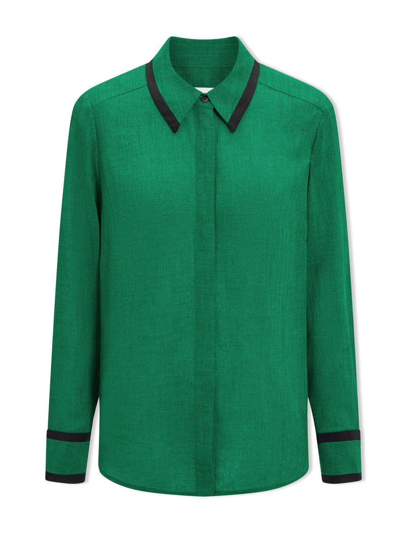 Sullivan Techni Voile Shirt - Emerald Green