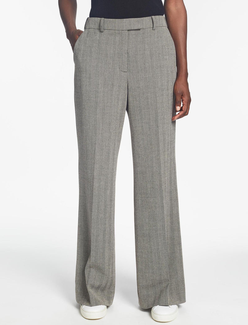 Terence Wide Leg Trouser - Taupe