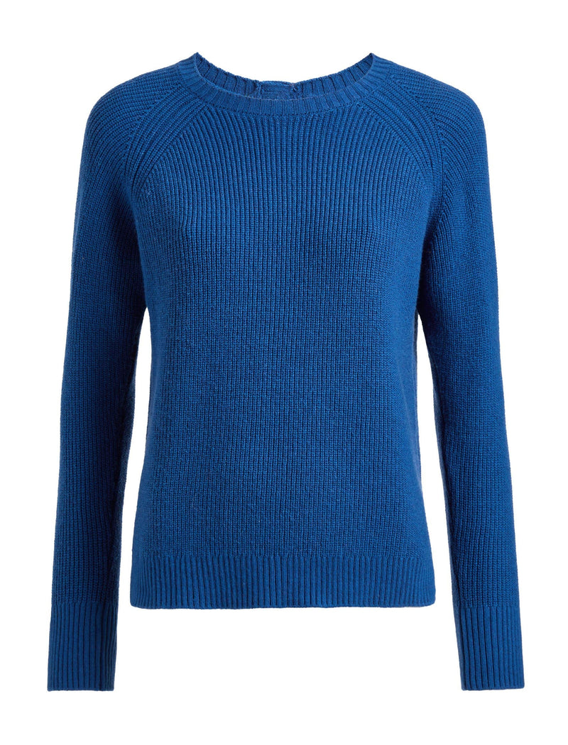 Laurie Cotton Blend Jumper - Bright Blue