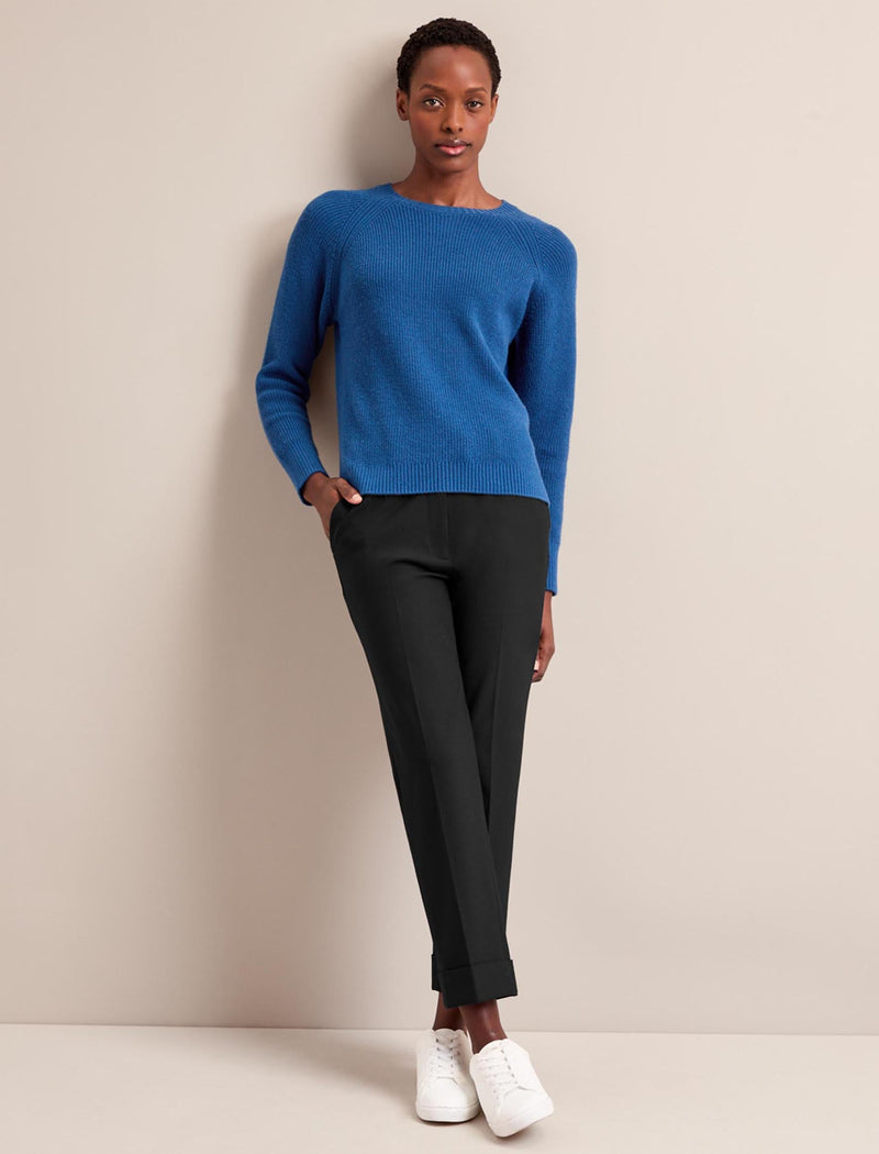 Laurie Cotton Blend Jumper - Bright Blue