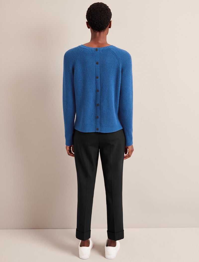 Laurie Cotton Blend Jumper - Bright Blue