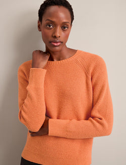 Laurie Cotton Blend Jumper - Orange