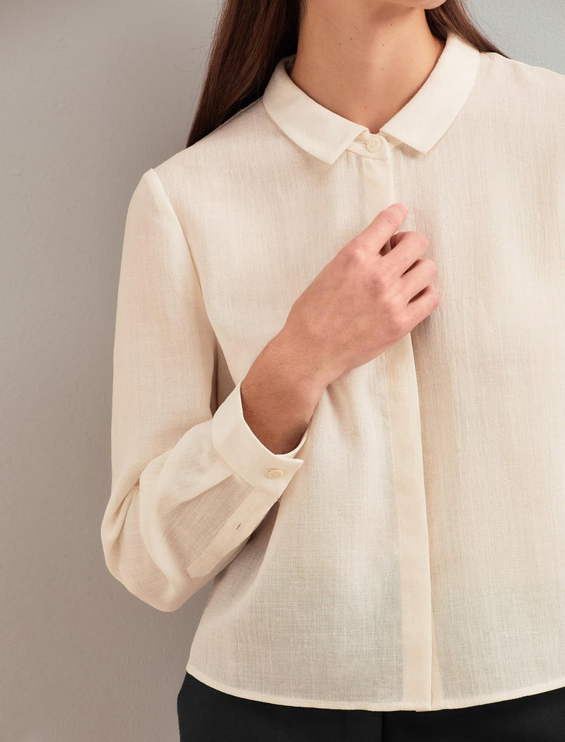 Selby Techni Voile Shirt - Cream