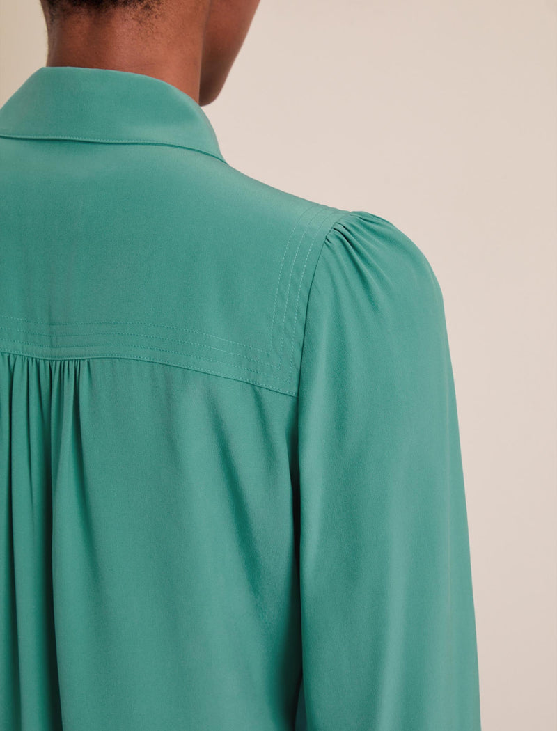 Bria Silk Shirt - Sea Green