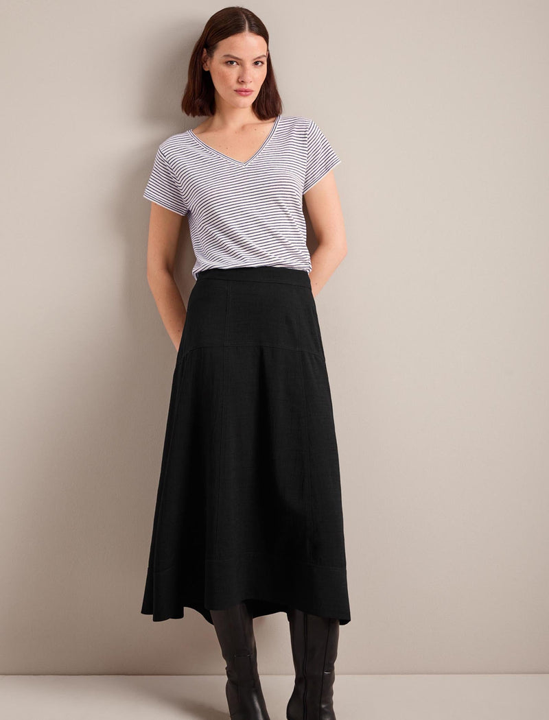 Sierra Techni Voile Maxi Skirt - Black