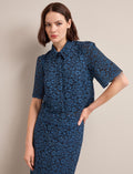 Jacquie Lace Blouse - Navy