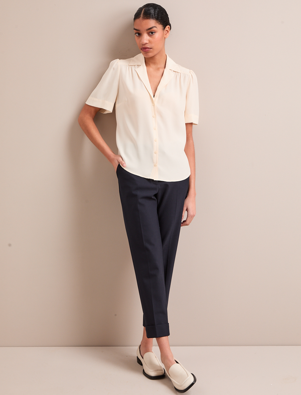 Bronwyn Silk Blouse - Cream