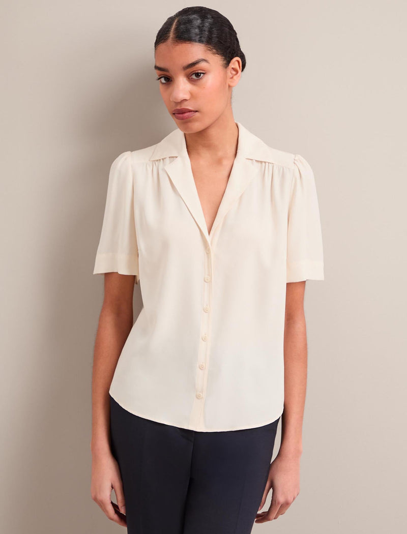 Bronwyn Silk Blouse - Cream