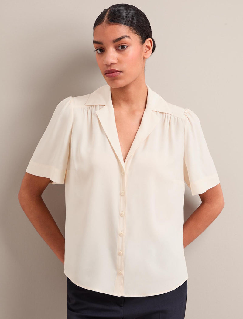 Bronwyn Silk Blouse - Cream