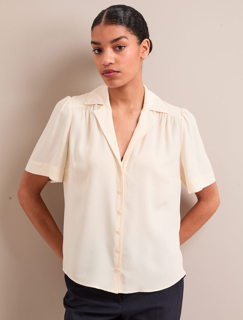 Bronwyn Silk Blouse - Cream