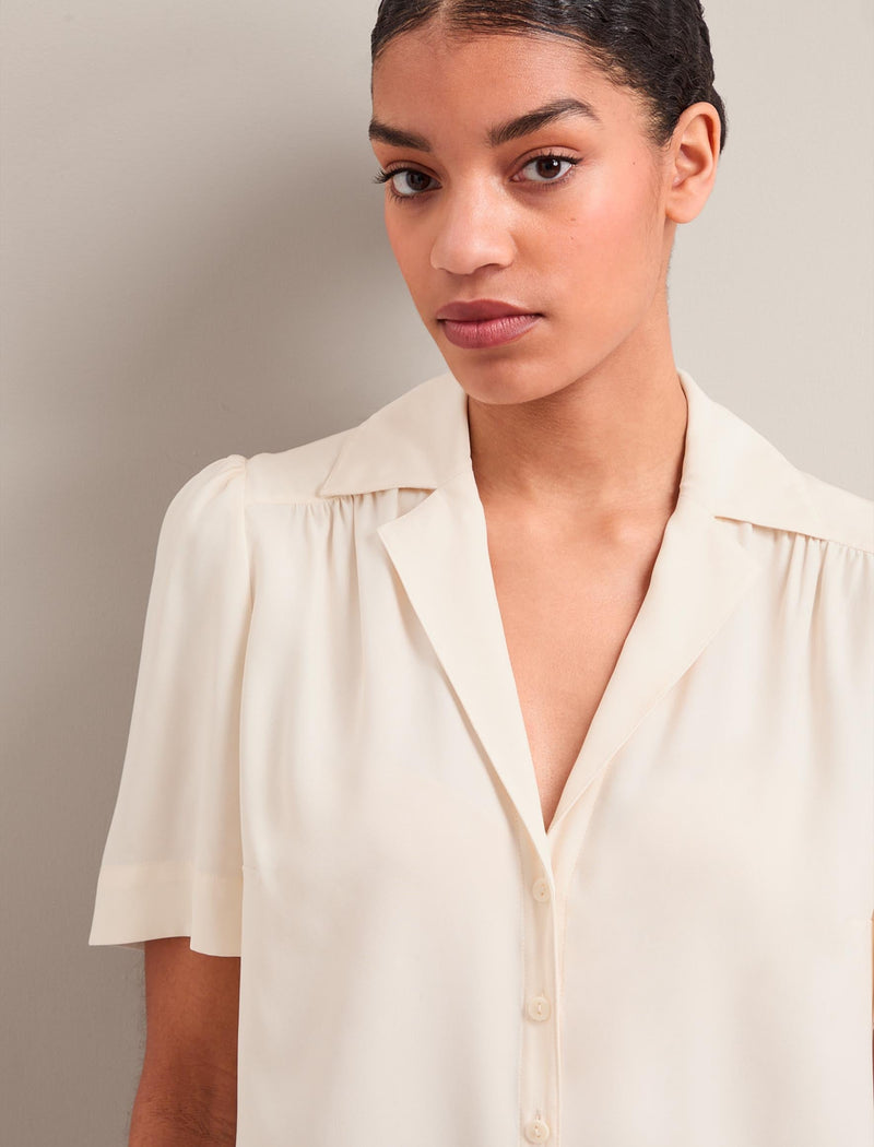 Bronwyn Silk Blouse - Cream