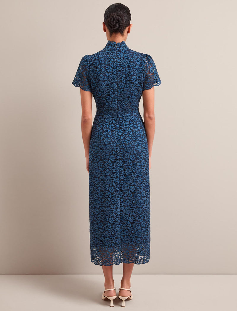 Jacquetta Lace Maxi Dress - Navy