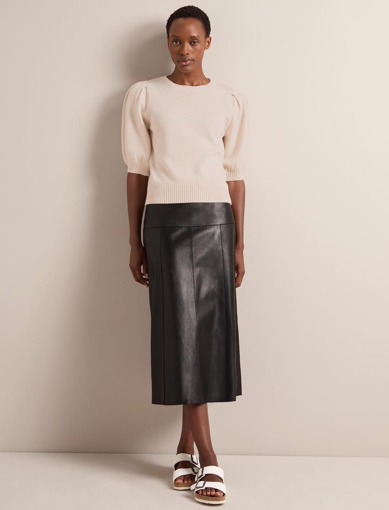 Amalie Linen Blend Jumper - Oatmeal