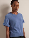Jerry Linen Blend Jumper - Denim Blue