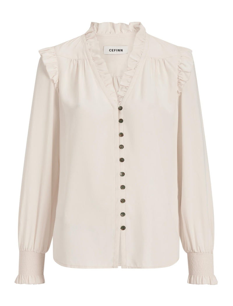 Stella Silk Shirt - Cream