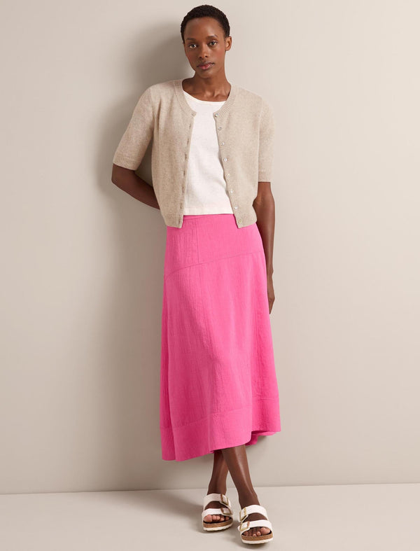 Sierra Techni Voile Maxi Skirt - Hot Pink