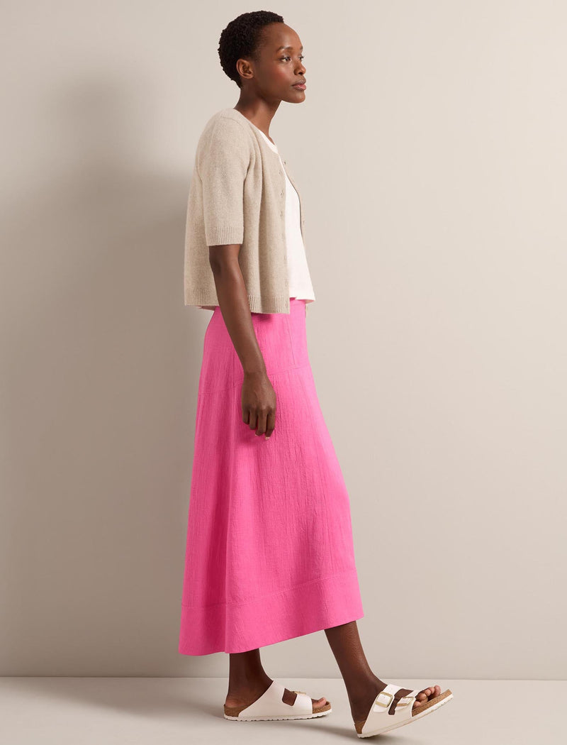 Sierra Techni Voile Maxi Skirt - Hot Pink