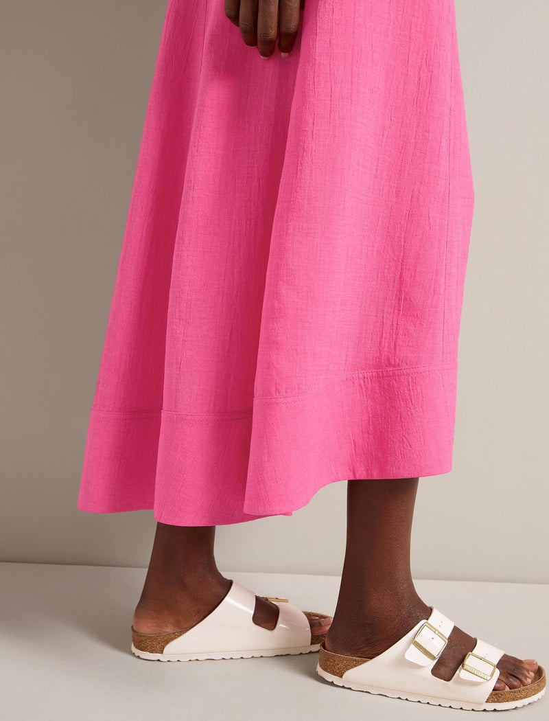 Sierra Techni Voile Maxi Skirt - Hot Pink