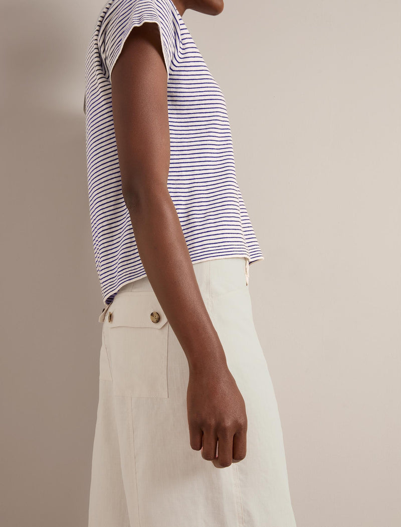 Hudson Techni Linen Trouser - Cream