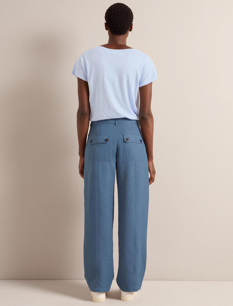 Hudson Techni Linen Trouser - Dark Blue