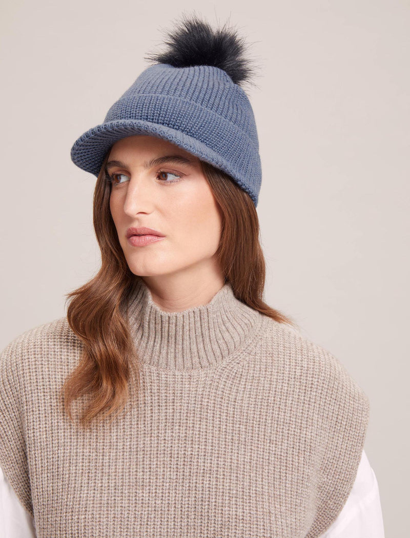 Beata Wool Hat - Denim Blue