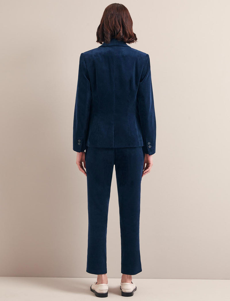 Leo Corduroy Blazer - Navy