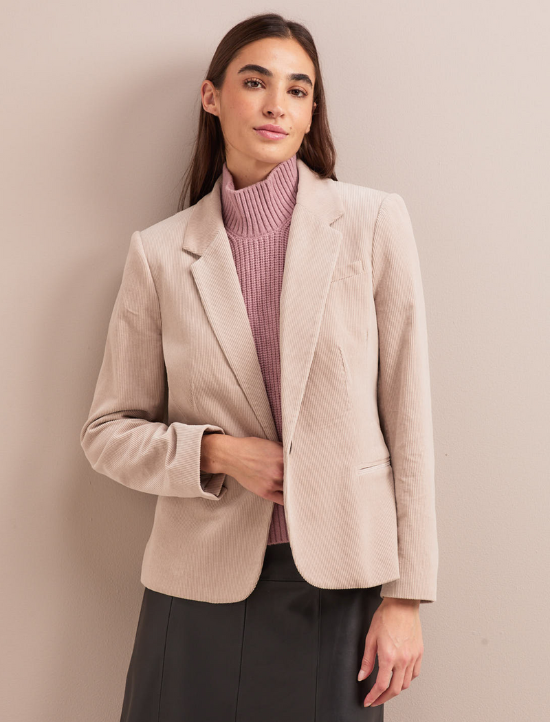 Leo Corduroy Blazer - Stone