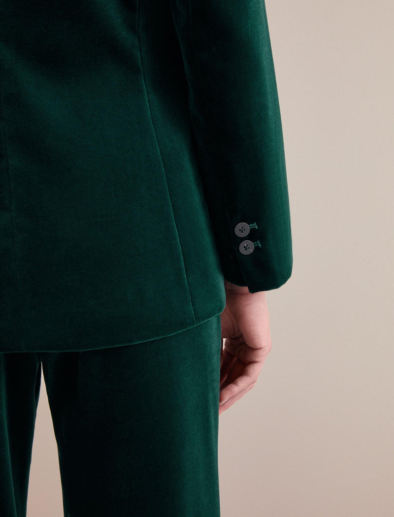 Jamie Velvet Blazer - Green