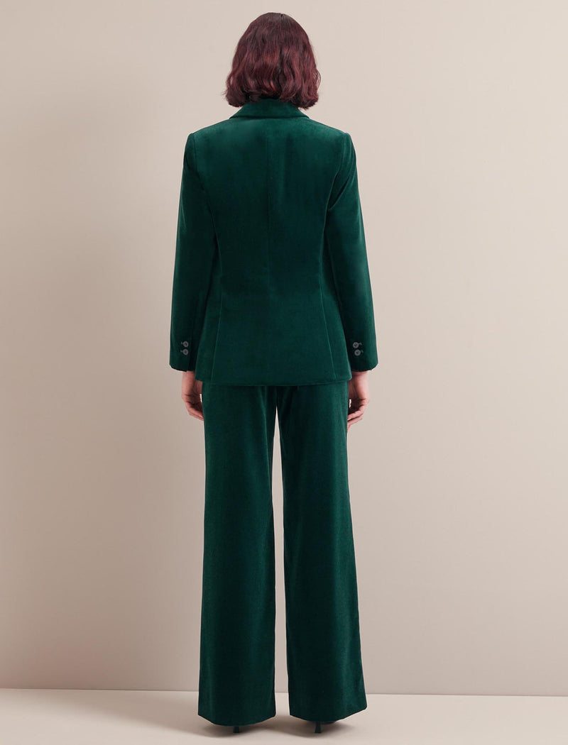 Jamie Velvet Blazer - Green