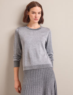 Colette Lurex Jumper - Silver