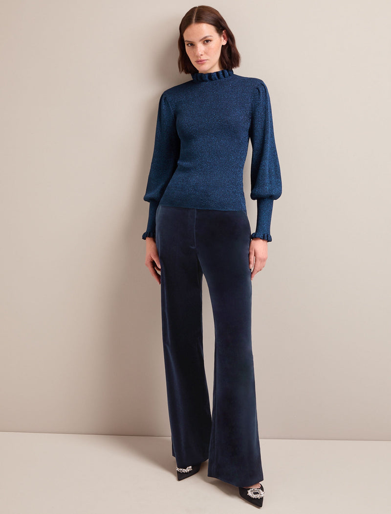 Judy Lurex Jumper - Blue