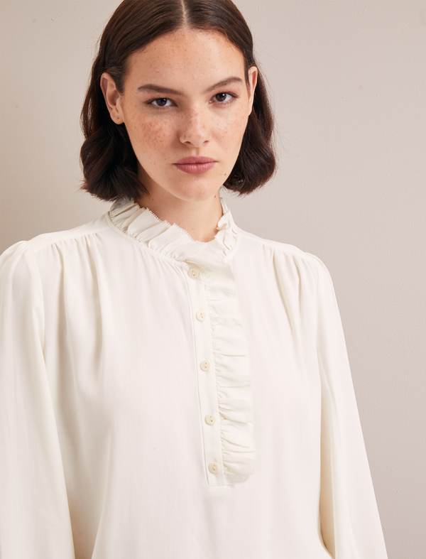 Erin Silk Shirt - Cream