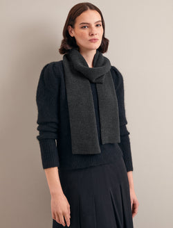 Sylvie Wool Scarf - Charcoal